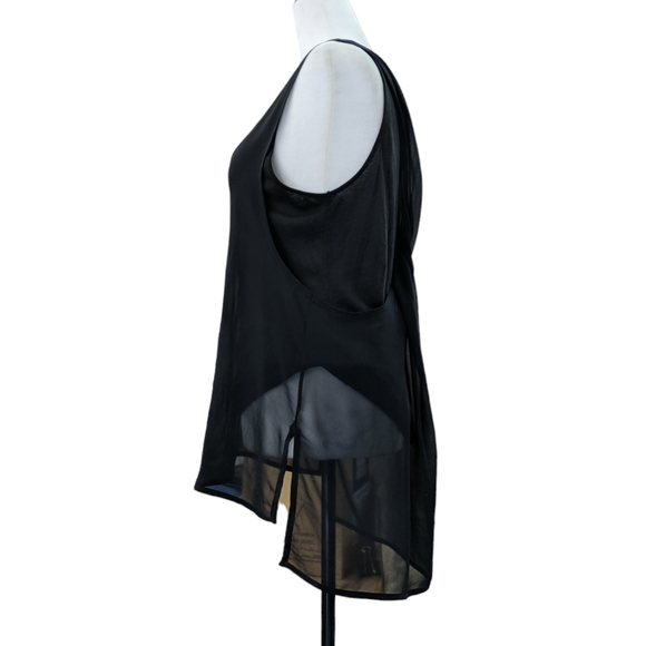 Rag and bone chiffon and cotton long tank top - Picture 2 of 8